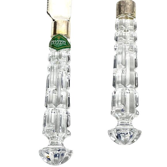 Shannon Crystal Designs of Ireland 5-PC Crystal and Silver Elegant Serving Set - Picture 8 of 11